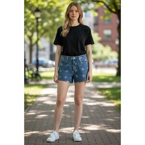 VIGOSS Women High Rise Blue Jean Shorts 31